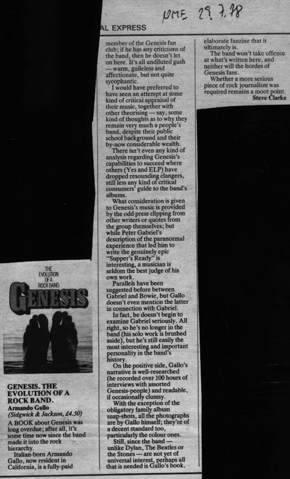 New Musical Express, July 29, 1978